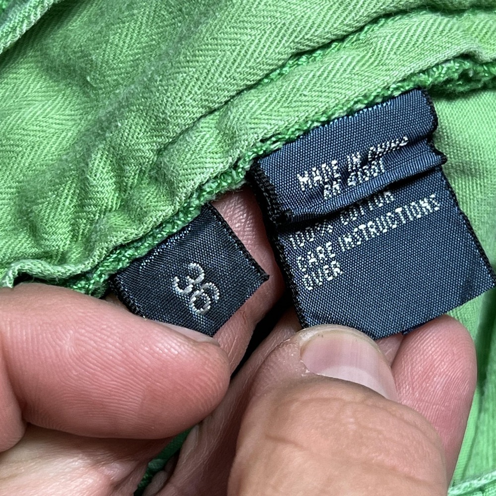 Polo Ralph Lauren Drill Khaki Shorts Men's 36 Green Side Tab‎ Military Utility - Picture 5 of 9